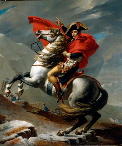 Napoleon I Bonaparten ratsastusmuotokuva tekijältä Jacques Louis David