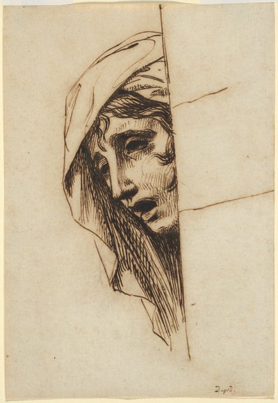 Naisen pää tekijältä Jacques Louis David