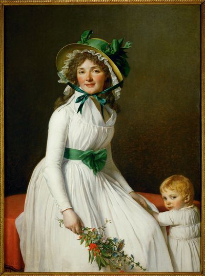 Rouva Seriziat ja hänen poikansa ... tekijältä Jacques Louis David