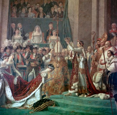 Napoleon Buonaparten ja keisarinna Josephinen maalaus, 1700-luku tekijältä Jacques Louis David