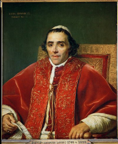 Paavi Pius VII ... tekijältä Jacques Louis David