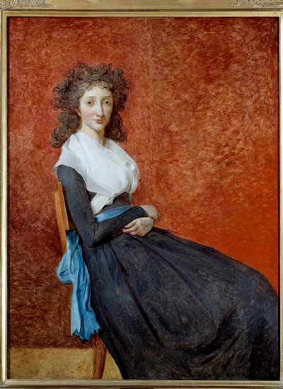 Madame Charles Louis Trudainen (1769-1802) muotokuva Jacques Louis Davidin (1748-1825) maalaus su. 1,30 x 0,98 m tekijältä Jacques Louis David