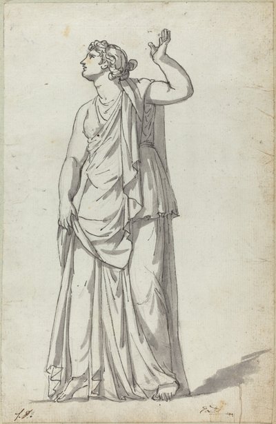 Roomalainen museopatsas (Anchyrrhoe) tekijältä Jacques Louis David