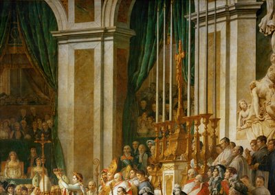 Napoleonin kruunajaiset Notre-Damessa ... tekijältä Jacques Louis David
