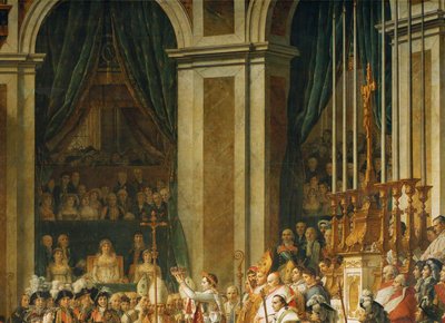 Napoleonin kruunajaiset Notre-Damessa ... tekijältä Jacques Louis David
