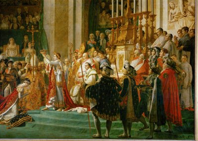 Napoleonin kruunajaiset Notre-Damessa ... tekijältä Jacques Louis David