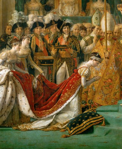 Napoleonin kruunajaiset Notre-Damessa ... tekijältä Jacques Louis David