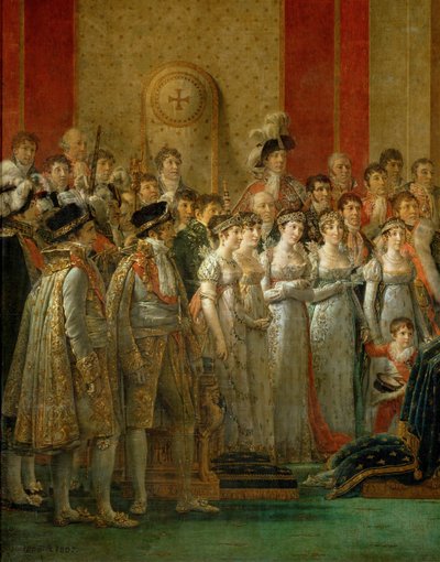 Napoleonin kruunajaiset Notre-Damessa ... tekijältä Jacques Louis David