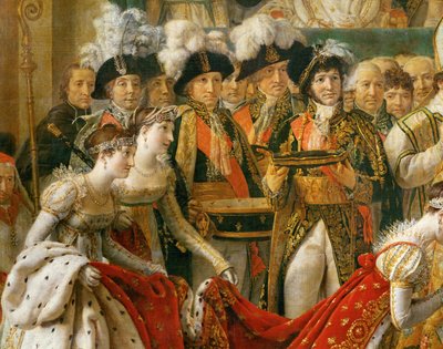 Napoleonin kruunajaiset Notre-Damessa ... tekijältä Jacques Louis David