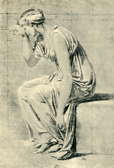 Istuva nainen, 1700-luvun loppu - 1800-luvun alku, 1943. tekijältä Jacques Louis David