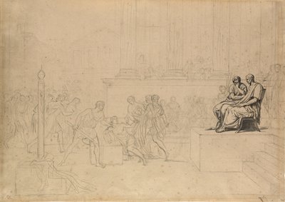Tutkimus Brutuksen poikien teloituksesta tekijältä Jacques Louis David