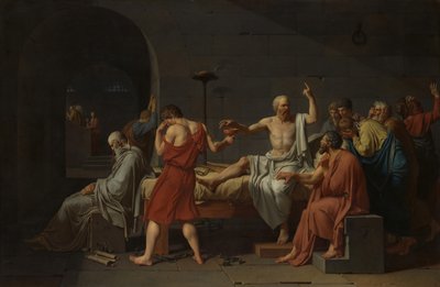 Sokrateen kuolema, 1787. tekijältä Jacques Louis David