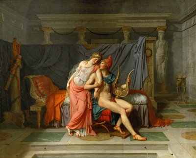 Helenin ja Pariisin rakkaudet tekijältä Jacques Louis David