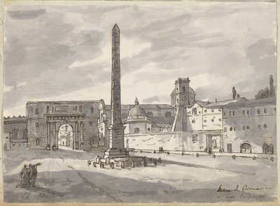 Piazza del Popolo tekijältä Jacques Louis David