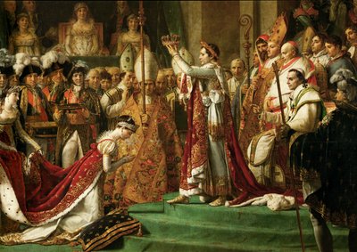 Keisari Napoleon I Bonaparten kruunajaiset ... tekijältä Jacques Louis David