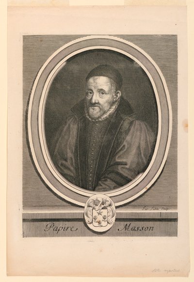 Papire Massonin (1544-1611) muotokuva tekijältä Jacques Lubin