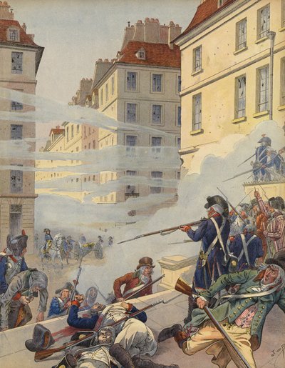 Vallankumoukselliset levottomuudet Ranskan kaduilla tekijältä Jacques Marie Gaston Onfray de Breville (Job)