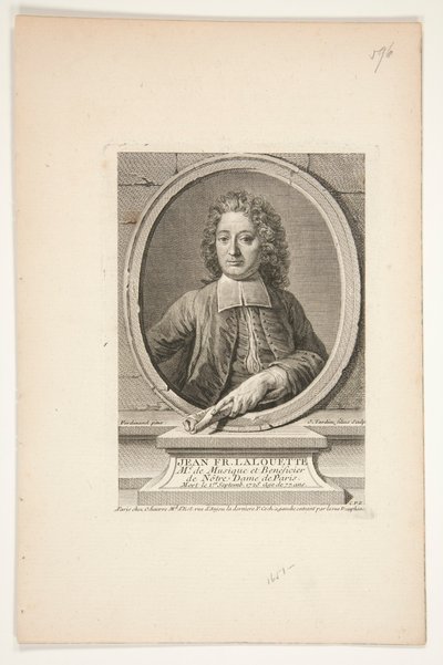 Jean François Lalouetten muotokuva tekijältä Jacques Nicolas Tardieu