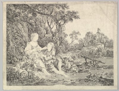 Pensant-ils au Raisin ajattelevatko he rypälettä, 1700-luku. tekijältä Jacques Philippe Le Bas