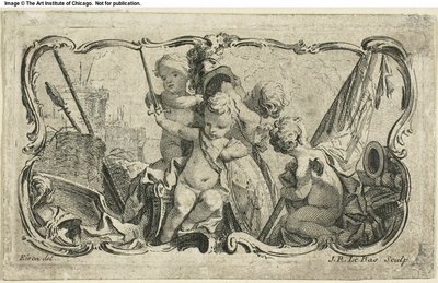 Putti sodassa tekijältä Jacques Philippe Le Bas