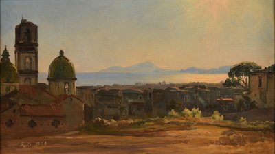 Italian kaupunkinäkymä tekijältä Jacques Raymond Brascassat