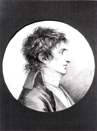Lucien Bonaparten (1775-1840) muotokuva n. 1800 (musta liitu vellum) tekijältä Jacques Reattu