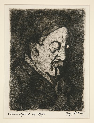 Taidemaalari-painograafikko Emile Nicollen muotokuva (maalari-painograafikko Emile Nicollen muotokuva) tekijältä Jacques Villon