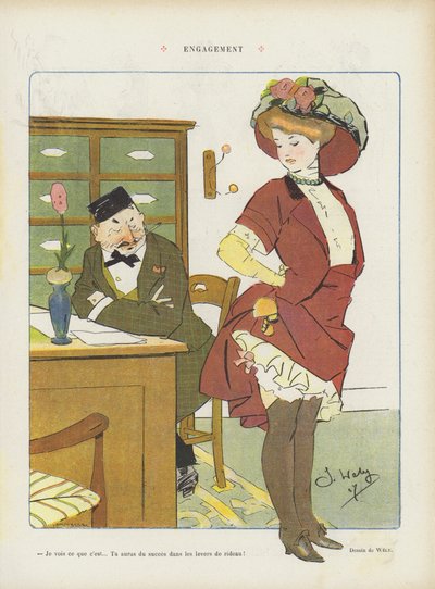 Le Rire -lehden kuvitus tekijältä Jacques Wely