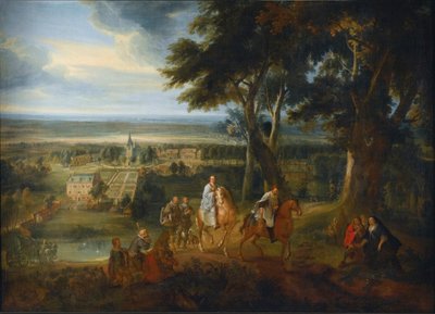 Habsburgin Rudolf luovuttaa hevosensa papille, joka toimittaa viaticumin, noin 1613-86 (öljy kankaalle). tekijältä Jacques d