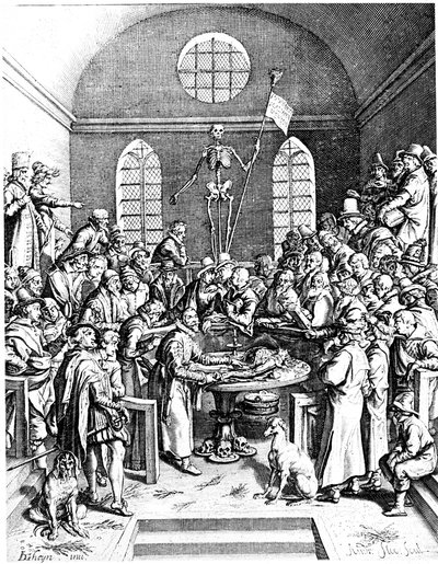 1500-luvun lopun anatomiateatteri, Jacques de Gheyn vanhempi, 1633 tekijältä Jacques de Gehyn the Elder
