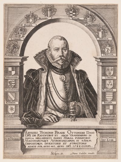 Tycho Brahe, tähtitieteilijä tekijältä Jacques de Gheyn II