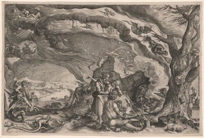 Noitien valmistautuminen sapattiin tekijältä Jacques de Gheyn II