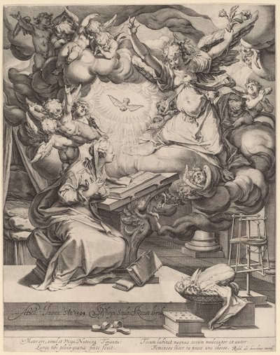 Ilmoitus tekijältä Jacques de Gheyn II after Abraham Bloemaert