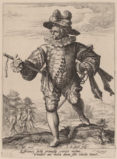 Rehtori tekijältä Jacques de Gheyn II after Hendrik Goltzius