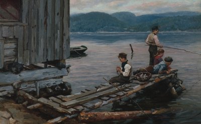 Kalastus laiturilla tekijältä Jahn Ekenaes