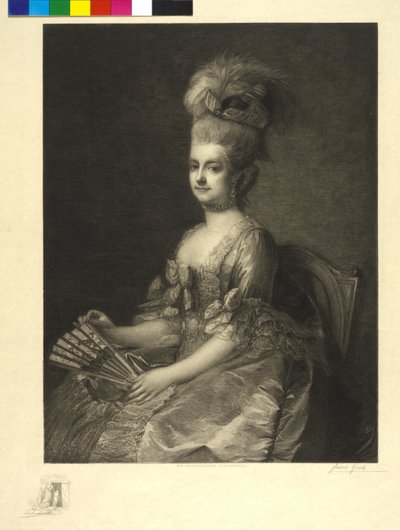 Itävallan arkkiherttuatar Marie Christine (etsaus) tekijältä Jakob Groh