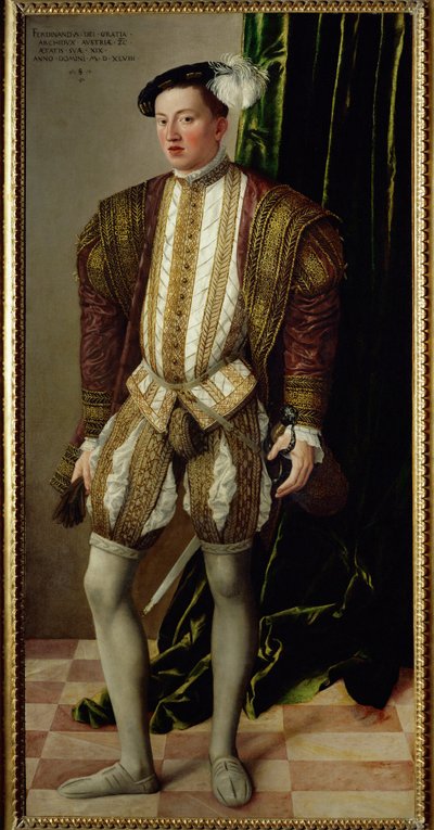 Tirolin arkkiherttua Ferdinand, keisari Ferdinand I:n poika ... (maalaus kankaalle) tekijältä Jakob Seisenegger
