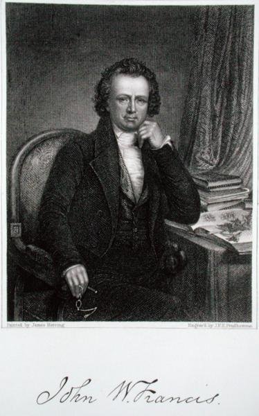 John W. Francis (1778-1861), kaiverrus John Francis Eugene Prud