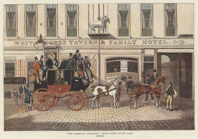 "The Cambridge Telegraph", White Horse, Fetter Lane tekijältä James (after) Pollard