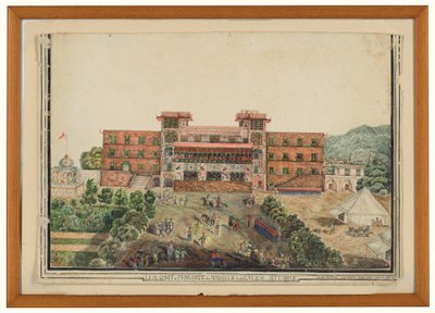 "[sic] House in Peshawur of General Avitabile", Lugmanee, Khohistan tekijältä James (after) Rattray