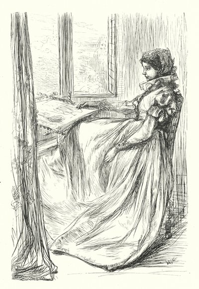 Lady Mabelin rakastajat (kaiverrus) tekijältä James Abbott McNeill (after) Whistler