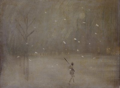 Lumimyrsky (öljy kankaalle) tekijältä James Abbott McNeill (after) Whistler