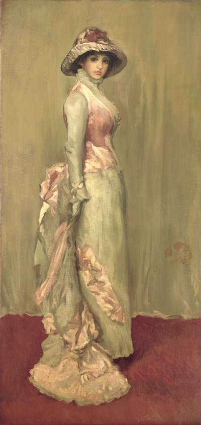 Harmony in pink and grey: Lady Meux tekijältä James Abbott McNeill (attr.to) Whistler