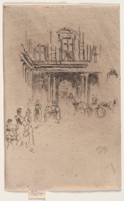 Palais Royalin kulma. tekijältä James Abbott McNeill Whistler