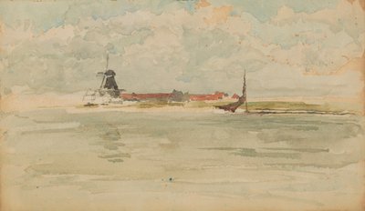 Pieni punainen muistiinpano - Dordrecht, 1884. tekijältä James Abbott McNeill Whistler