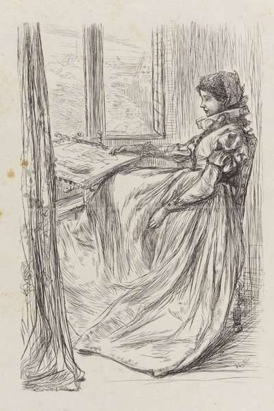 Kuvitus aamusta ennen Pyhän Bartolomeuksen verilöylyä, 1862. tekijältä James Abbott McNeill Whistler