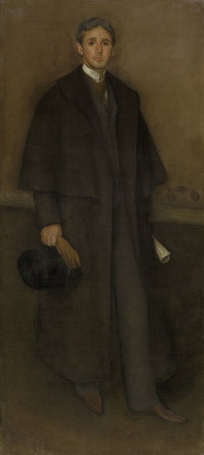Sovitus lihanvärisenä ja ruskeana: Arthur Jerome Eddyn muotokuva, 1894 tekijältä James Abbott McNeill Whistler