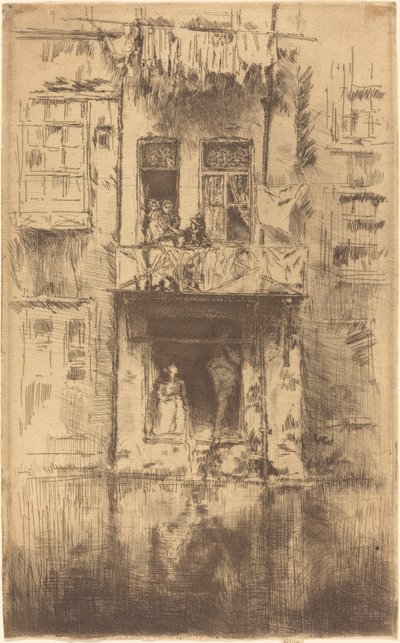 Parveke, Amsterdam, 1889. tekijältä James Abbott McNeill Whistler