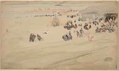 Rantakuva, luultavasti 1885 (akvarelli) tekijältä James Abbott McNeill Whistler