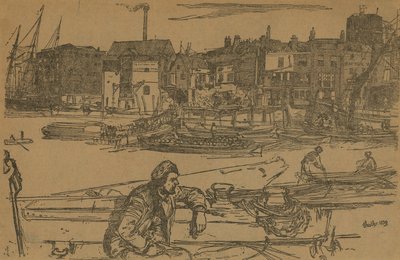 Black Lion Wharf tekijältä James Abbott McNeill Whistler